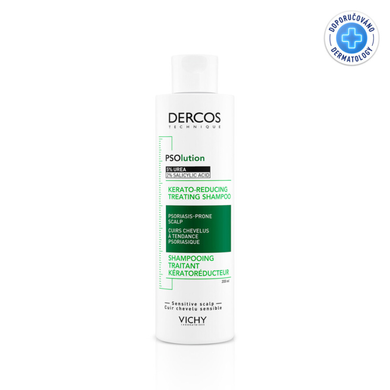 Vichy Dercos PSOlution hypoalergenní šampon pro vlasou pokožku s lupénkou 200 ml