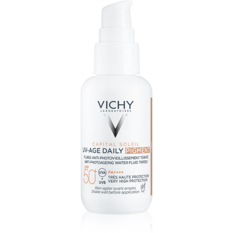 Vichy Capital Soleil Daily SPF50+ ochranný tónovaný fluid na obličej SPF 50+ odstín Light 40 ml