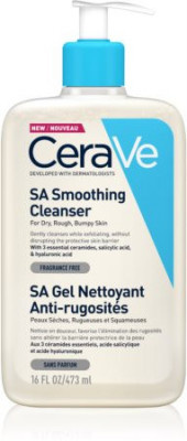 CeraVe Cleansers SA Smoothing Cleanser čisticí a zjemňující gel pro normální a suchou pokožku 473 ml