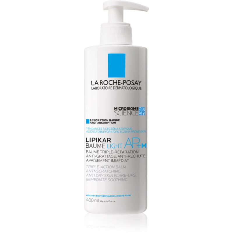 La Roche-Posay Lipikar Baume AP+M Light lehký tělový balzám pro suchou a citlivou pokožku 400 ml