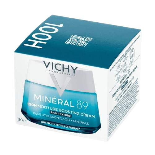 Vichy Minéral 89 100H bohatý hydratační krém 100h 50 ml