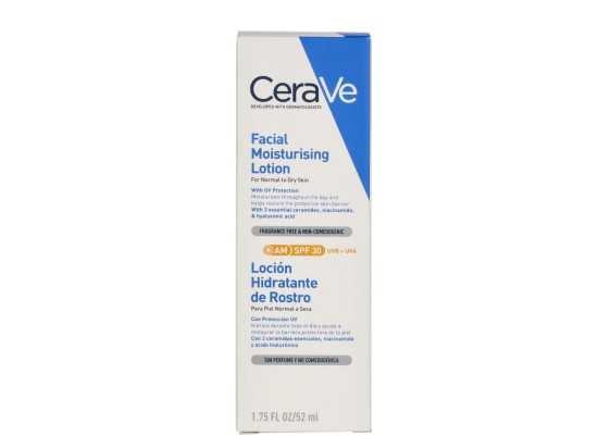 CeraVe Moisturizers hydratační krém na obličej pro normální až suchou pleť SPF 30 52 ml