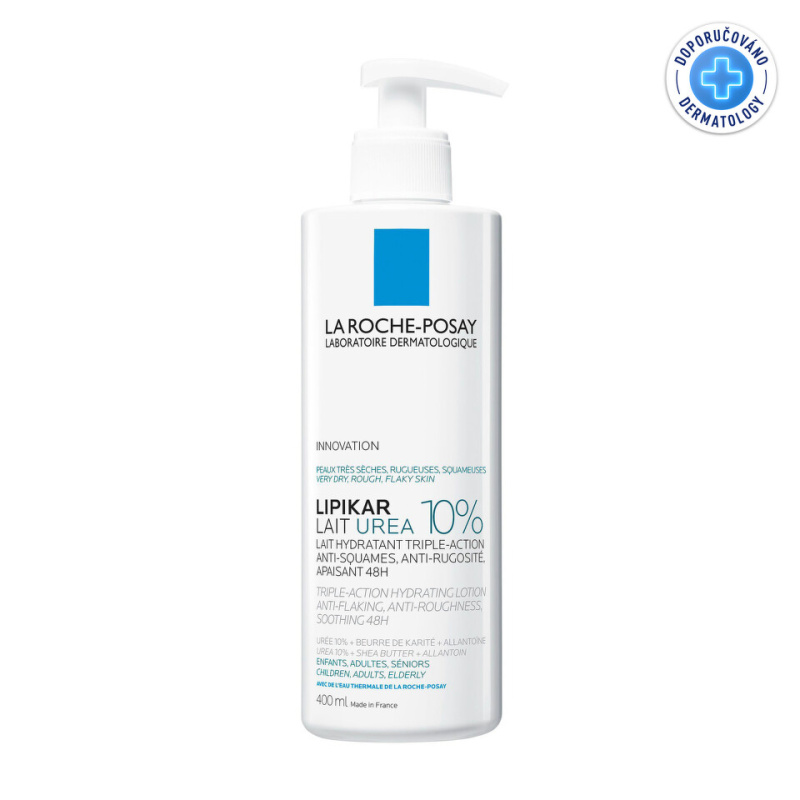 La Roche-Posay Lipikar Lait Urea 10% zklidňující tělové mléko pro velmi suchou pokožku 400 ml