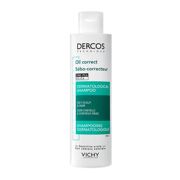 Vichy Šampon pro mastné vlasy Dercos Oil Correct (Dermatological Shampoo) 200 ml