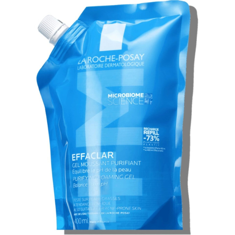 La Roche-Posay Effaclar hloubkově čisticí gel pro mastnou citlivou pleť náhradní náplň 400 ml
