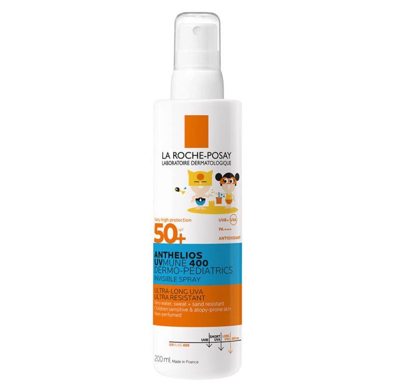 La Roche-Posay Anthelios Dermo-Pediatrics sprej na opalování SPF 50+ 200 ml