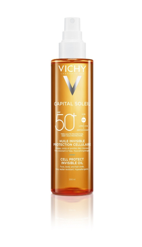 Vichy Capital Soleil Idéal Soleil olej na opalování SPF 50+ 200 ml