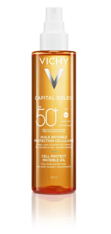 Vichy Capital Soleil Idéal Soleil olej na opalování SPF 50+ 200 ml