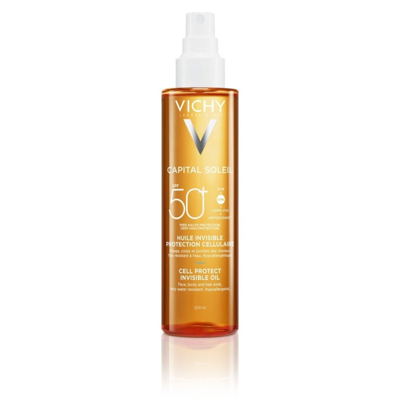 Vichy Capital Soleil Idéal Soleil olej na opalování SPF 50+ 200 ml