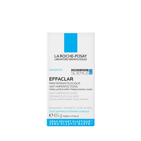 La Roche Posay Tuhé mýdlo Effaclar (Anti-Imperfections Dermatological Bar) 65 g