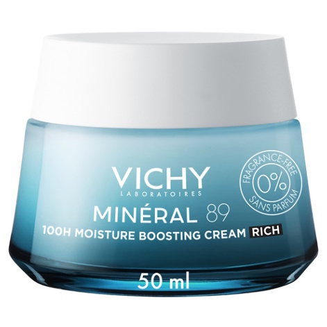 Vichy Minéral 89 bohatý hydratační krém bez parfemace 50 ml