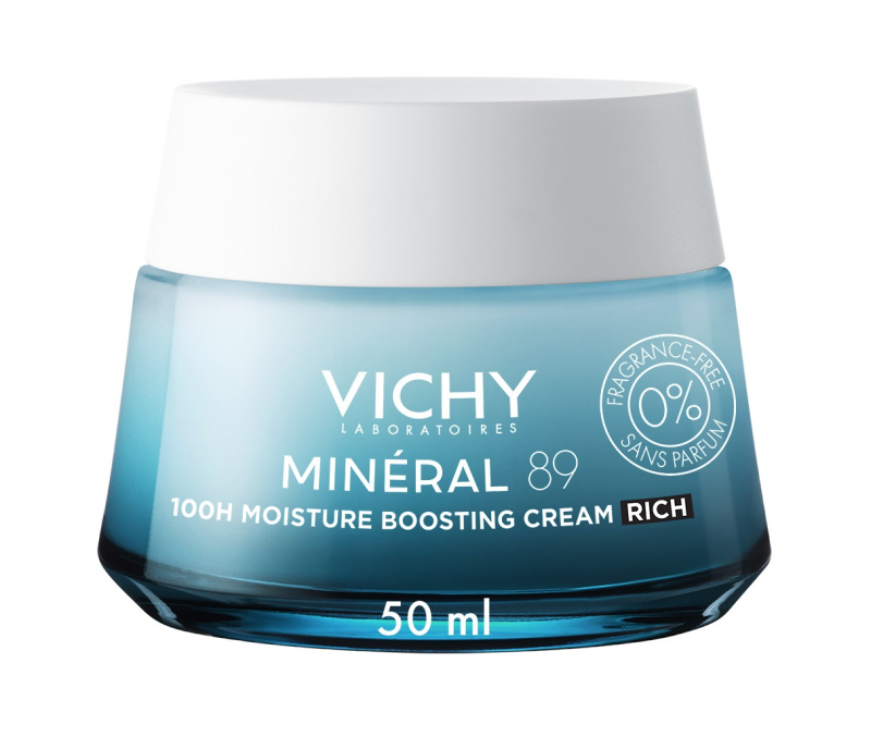 Vichy Minéral 89 bohatý hydratační krém bez parfemace 50 ml