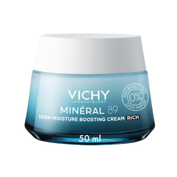 Vichy Minéral 89 bohatý hydratační krém bez parfemace 50 ml