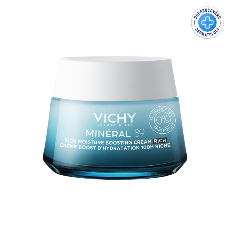 Vichy Minéral 89 bohatý hydratační krém bez parfemace 50 ml
