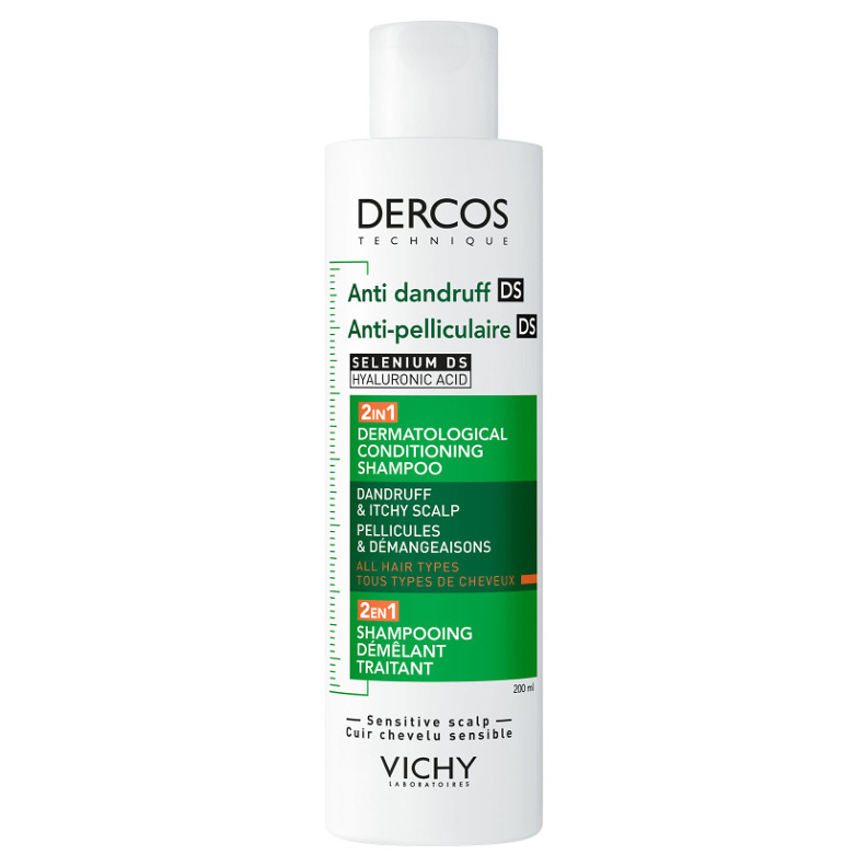 Vichy Dercos Anti-Dandruff šampon a kondicionér 2 v 1 proti lupům 200 ml