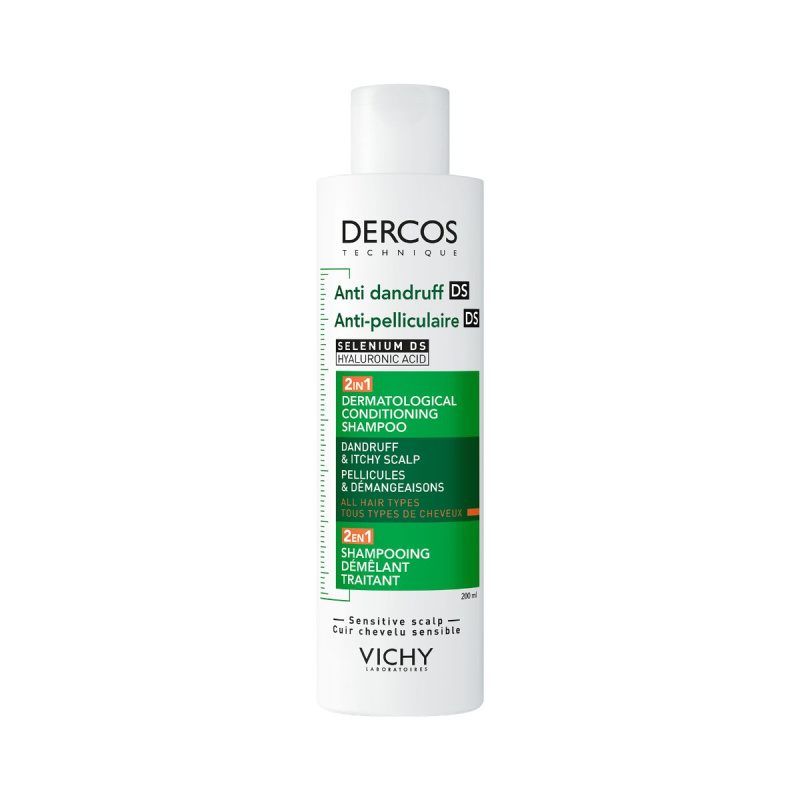 Vichy Dercos Anti-Dandruff šampon a kondicionér 2 v 1 proti lupům 200 ml