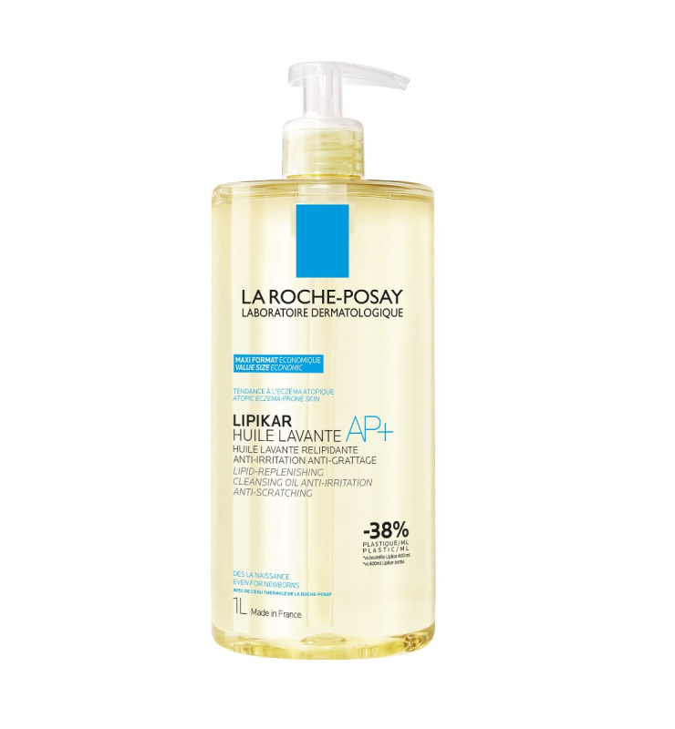 La Roche-Posay Lipikar Huile AP+ zvláčňující relipidační mycí olej proti podráždění 1000 ml