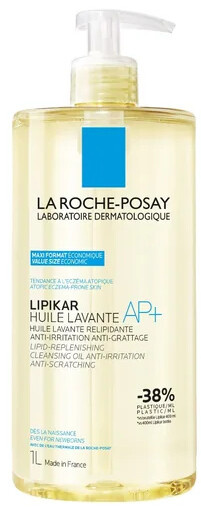 La Roche-Posay Lipikar Huile AP+ zvláčňující relipidační mycí olej proti podráždění 1000 ml