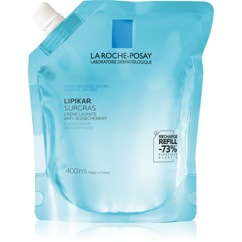 LA ROCHE-POSAY Lipikar Surgras Zvláčňující sprchový gel náplň 400 ml