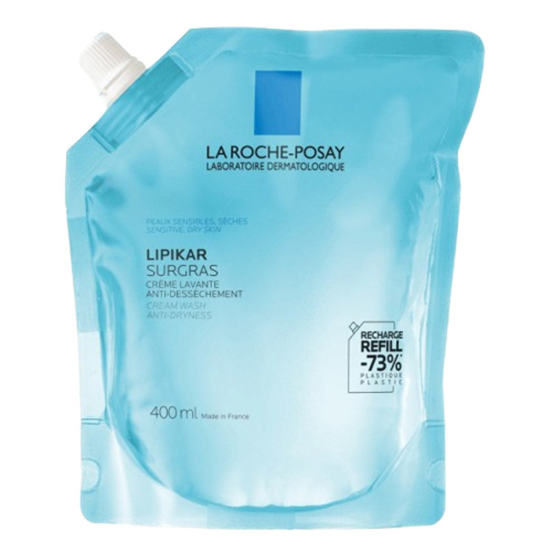 LA ROCHE-POSAY Lipikar Surgras Zvláčňující sprchový gel náplň 400 ml