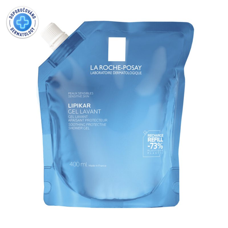 LA ROCHE-POSAY Lipikar Zklidňující Sprchový gel náplň 400 ml