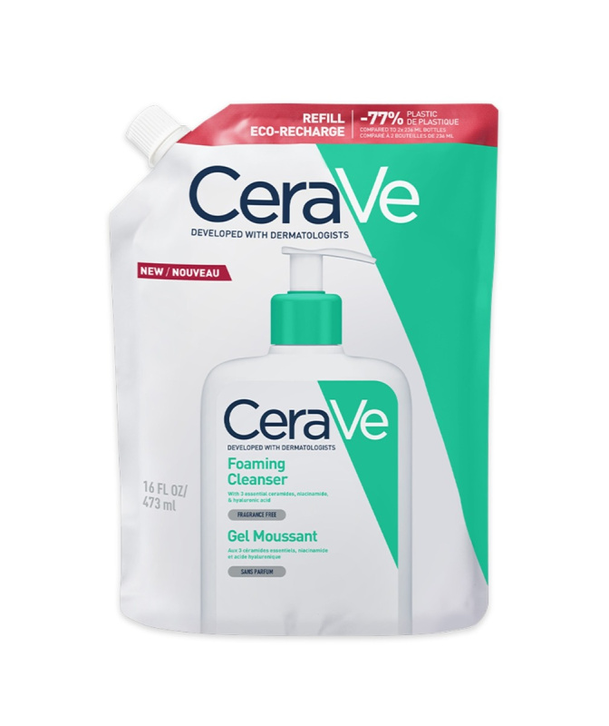 CeraVe Refill Foaming Cleanser čisticí pěnivý gel pro normální až mastnou pleť náhradní náplň 473 ml