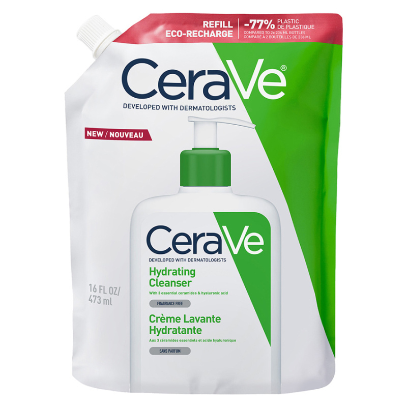 CeraVe Refill Hydrating Cleanser čisticí emulze s hydratačním účinkem náhradní náplň 473 ml