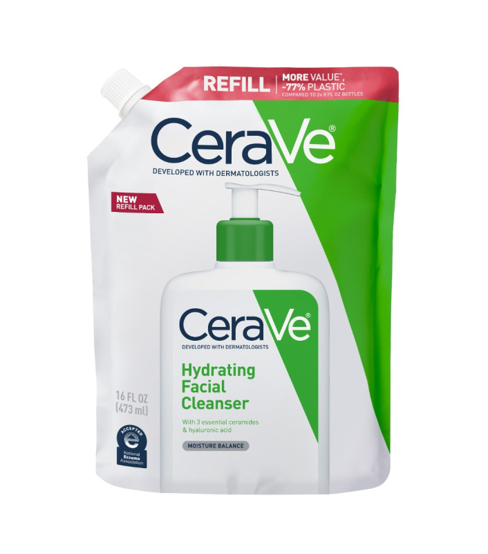 CeraVe Refill Hydrating Cleanser čisticí emulze s hydratačním účinkem náhradní náplň 473 ml