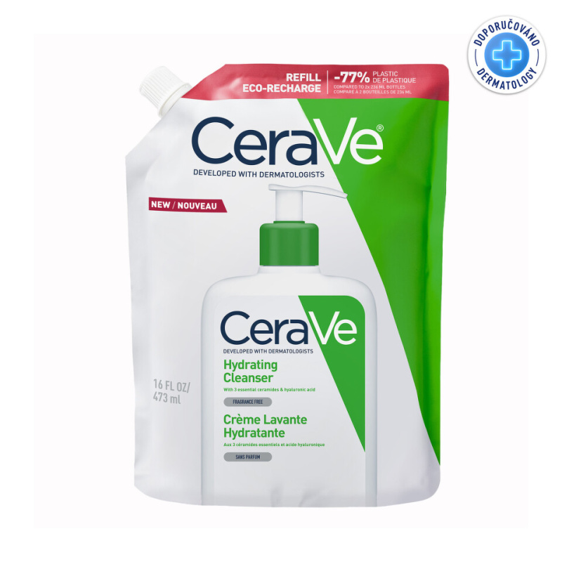 CeraVe Refill Hydrating Cleanser čisticí emulze s hydratačním účinkem náhradní náplň 473 ml