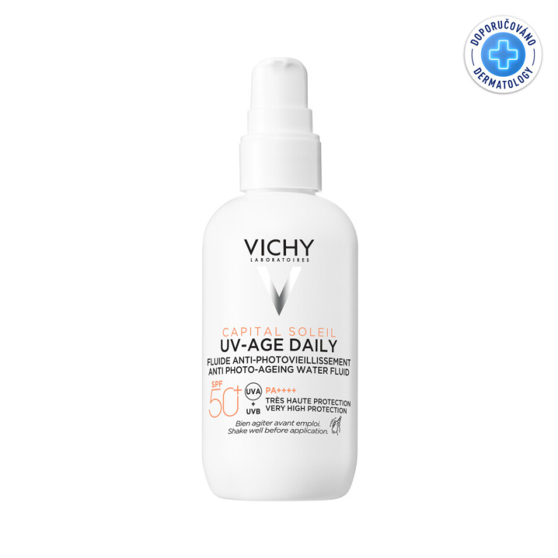 Vichy Capital Soleil UV-Age Daily fluid proti stárnutí pleti SPF 50+ 80 ml