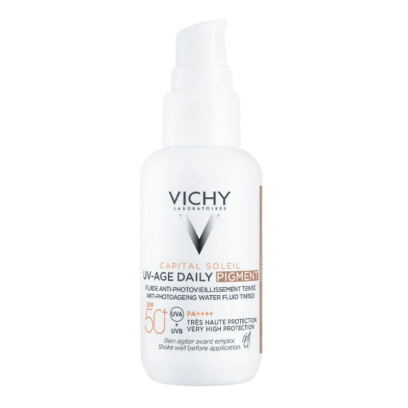 Vichy Capital Soleil Daily SPF50+ ochranný tónovaný fluid na obličej SPF 50+ odstín Medium 40 ml