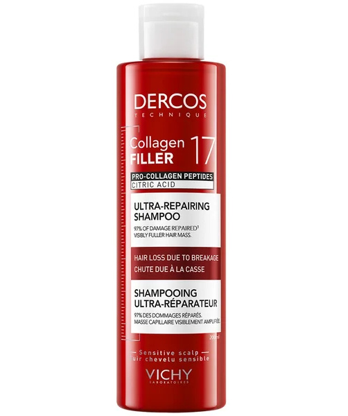 VICHY Dercos Collagen 17 Filler Regenerační šampon 200 ml