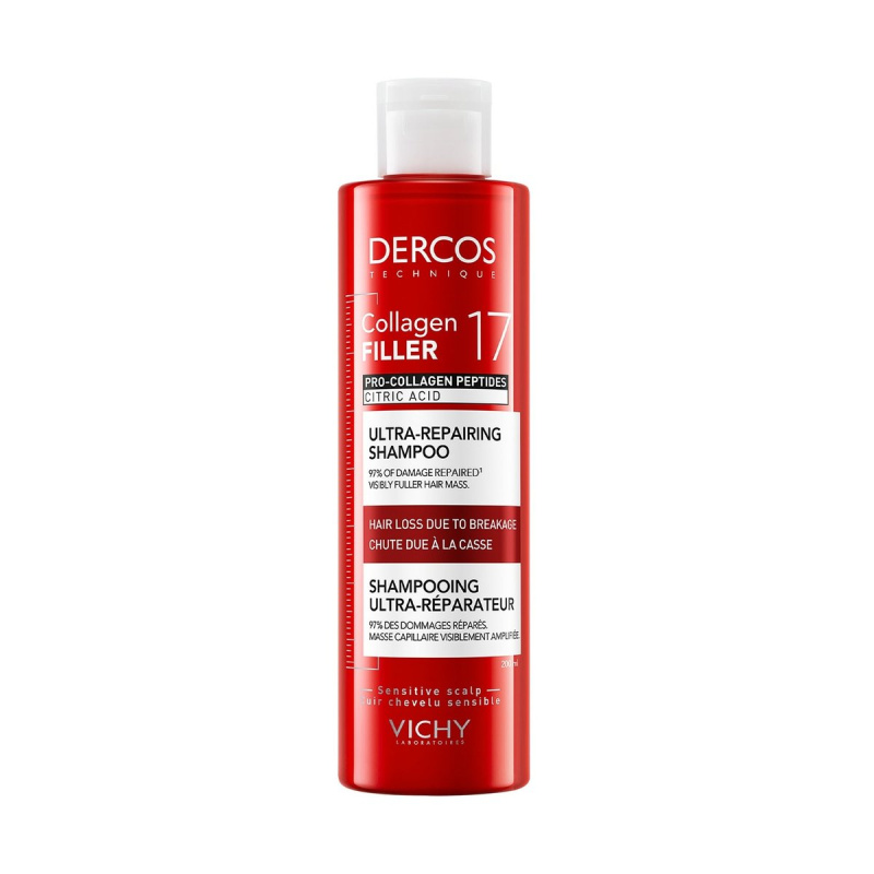 VICHY Dercos Collagen 17 Filler Regenerační šampon 200 ml
