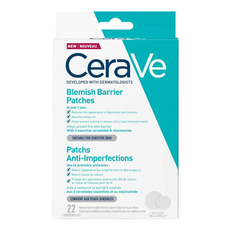 CeraVe Blemish Control Barrier Patches náplasti na problematickou pleť proti akné 22 ks