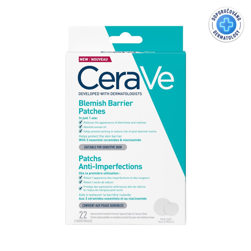 CeraVe Blemish Control Barrier Patches náplasti na problematickou pleť proti akné 22 ks