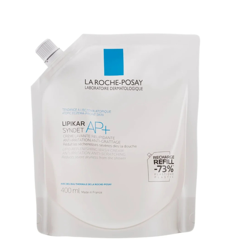 La Roche-Posay Lipikar Syndet AP+ čisticí krémový gel – refill 400 ml