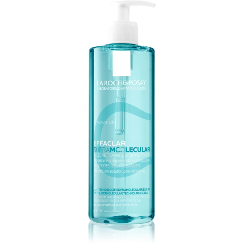 La Roche-Posay Effaclar Supramolecular čisticí gel proti lesknutí pleti a rozšířeným pórům 400 ml