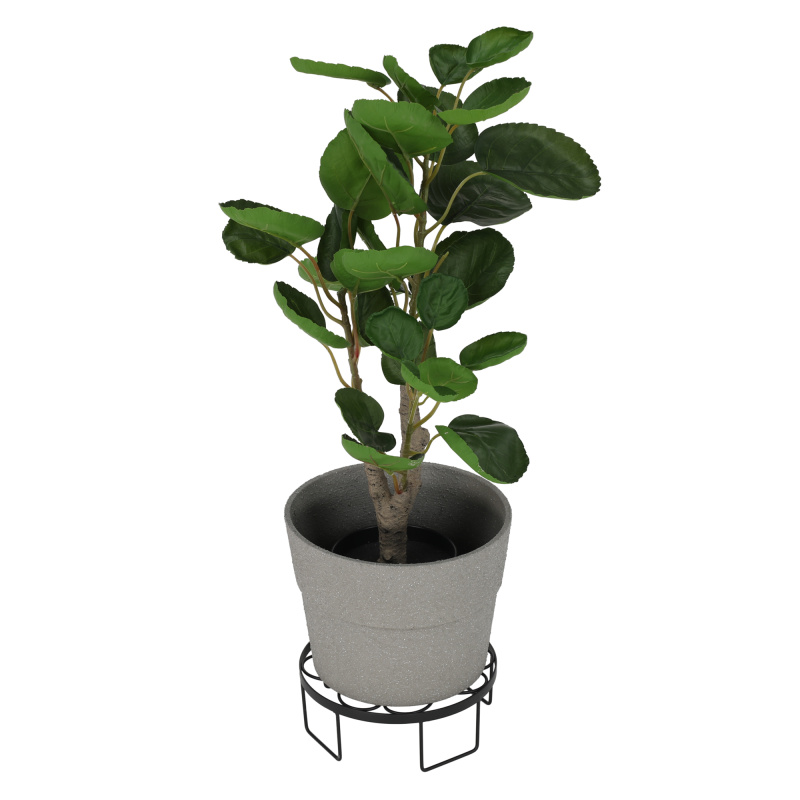 Podstavec pod květináč, kov / černá, DEMBEL