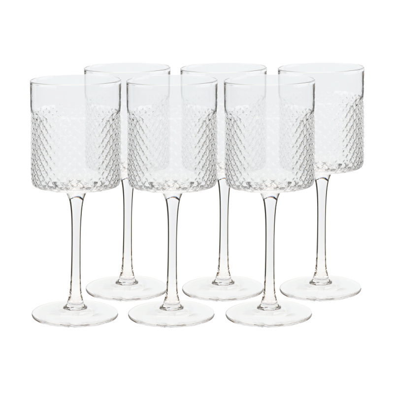 Sklenice na víno, set 6 ks, 410 ml, čirá, AVEIRO TYP 2