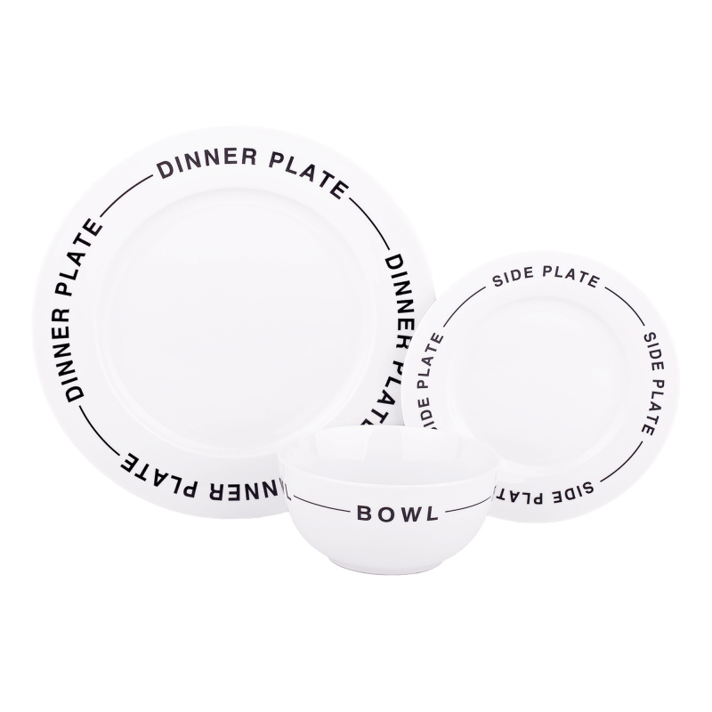TEMPO-KONDELA LAUREL, jídelní souprava, set 12 ks, porcelán