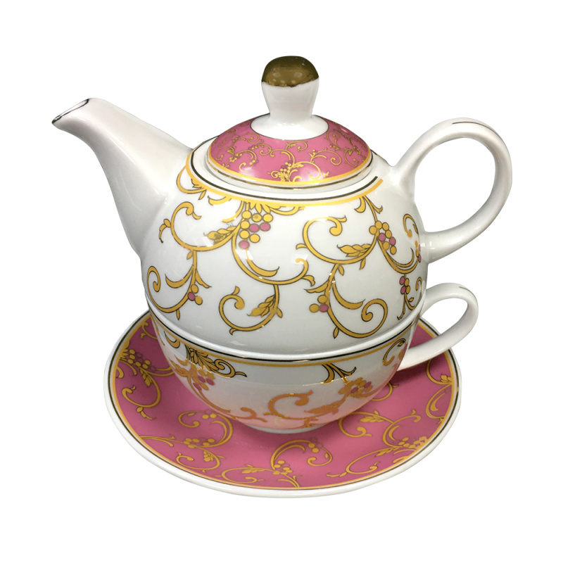 TEMPO-KONDELA NORA AFTERNOON TEA, konvička se šálkem, porcelán