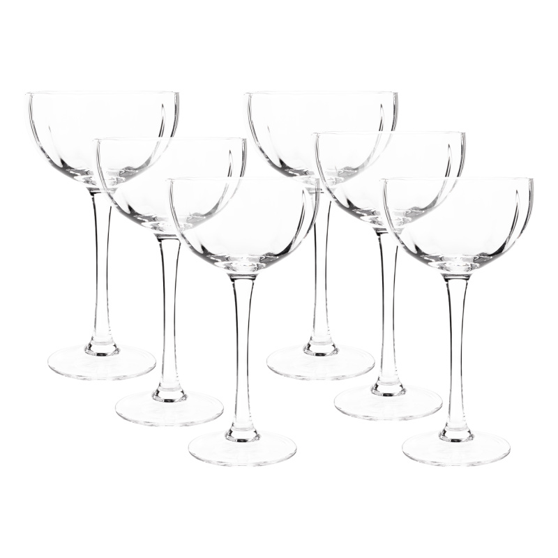 Sklenice na zmrzlinu, set 6 ks, 180 ml, čirá, GRANITY TYP 3