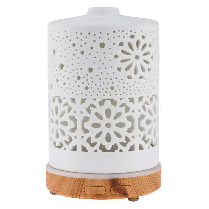 Aroma difuzér/zvlhčovač, bílý/přírodní, AMAYA