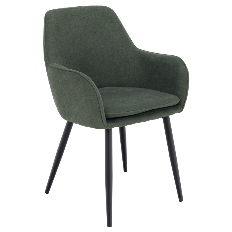 Designové křeslo, zelená/černá, ILKOM