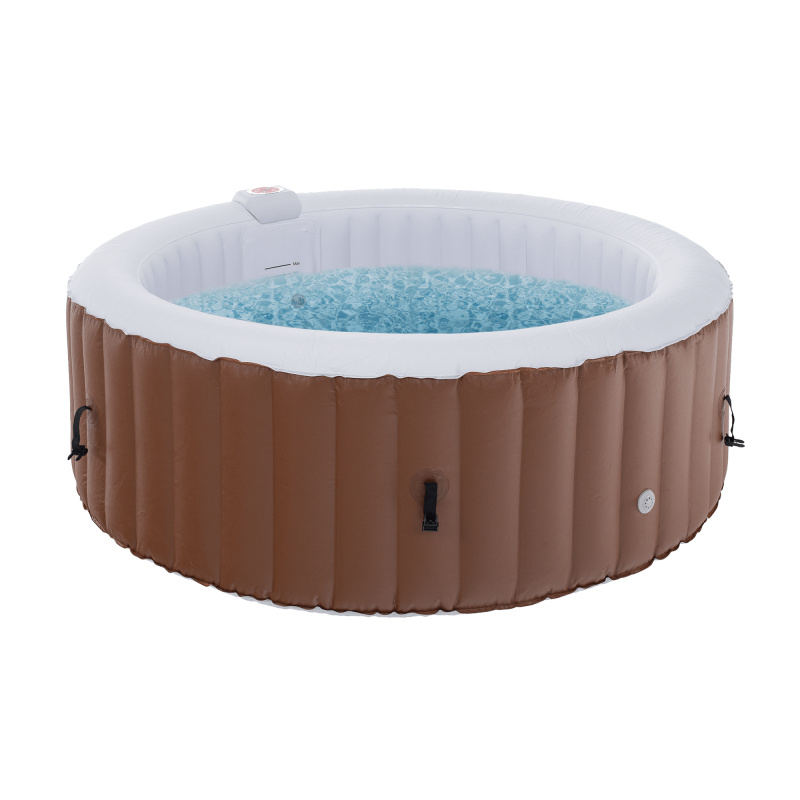 Nafukovací vířivka, hnědá / bílá, 2-4 os, 800 l,KAMINO NEW TYP 1