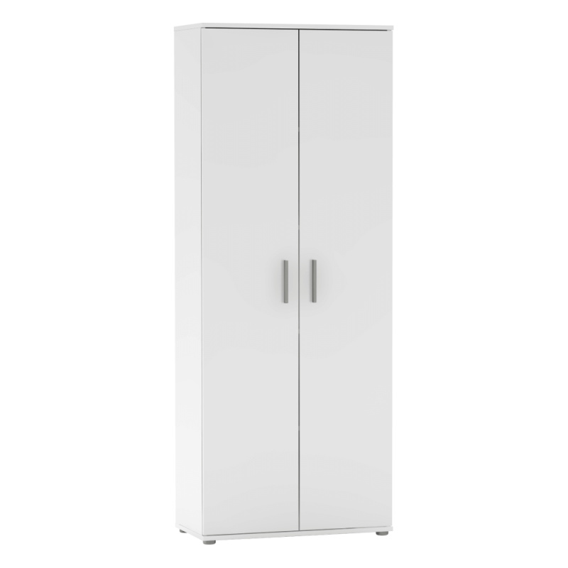 Skříň, věšáková, dvoudveřová, bílá, SERVO TYP 5