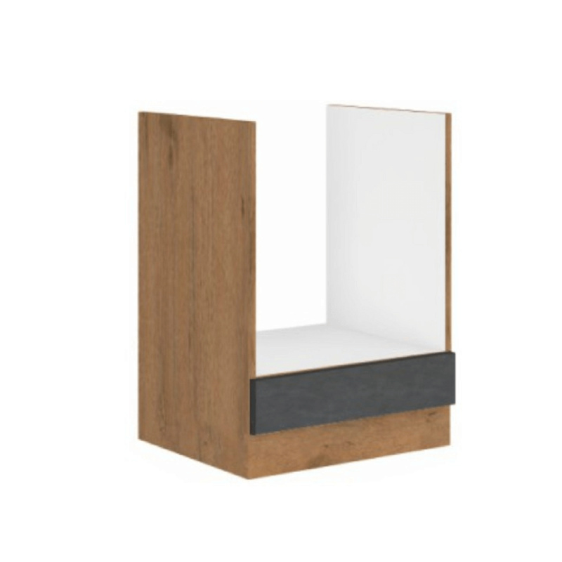 Spodní skříňka, šedá matná / dub lancelot, VEGA 60 D GAZ BB P1, poškozené zboží