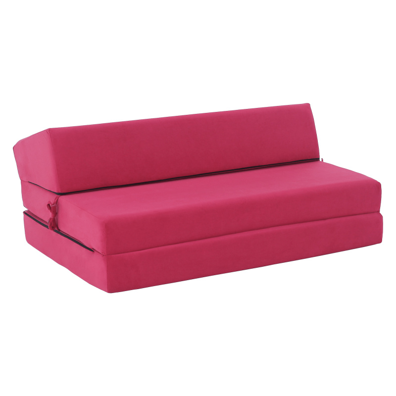 Skládací matrace/křeslo, 2v1, růžová magenta, VEDIS