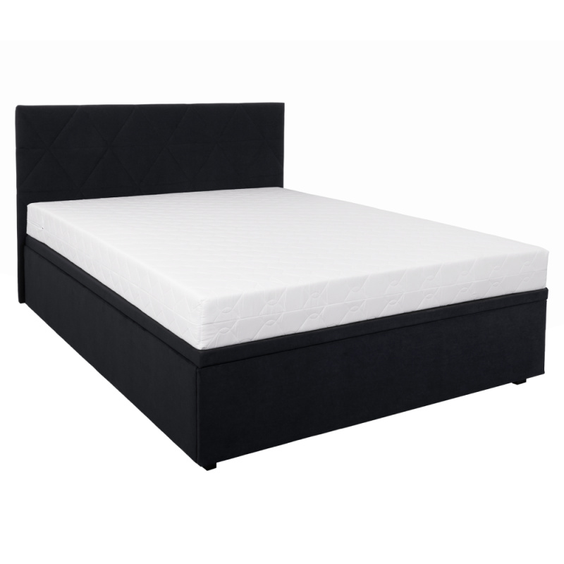 Postel, 160x200, černá, BENOL