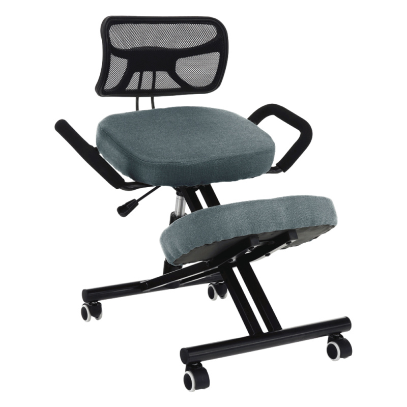 Ergonomická klekačka, šedá/černá, RUFUS P15, poškozené zboží